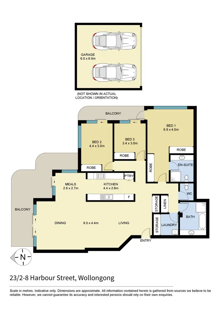 Floorplan of Homely apartment listing, 23/2-8 Harbour Street, Wollongong NSW 2500