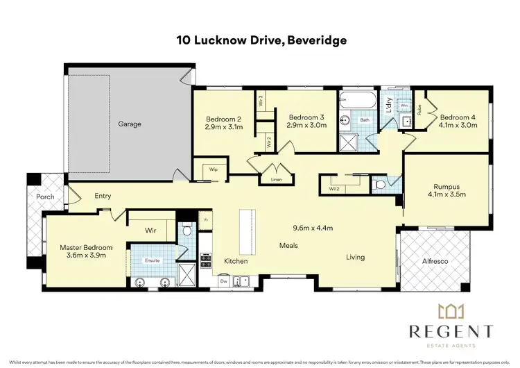 Floorplan of Homely house listing, 10 Lucknow Drive, Beveridge VIC 3753