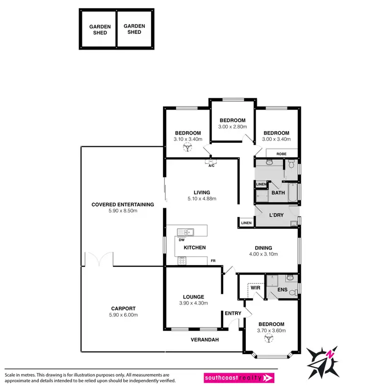 Floorplan of Homely house listing, 3 Tripp Street, Encounter Bay SA 5211