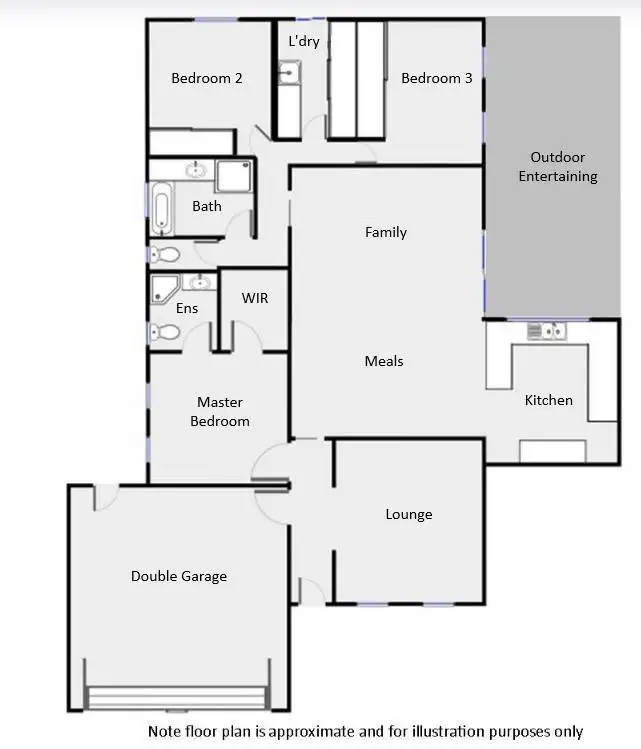 Floorplan of Homely townhouse listing, 10A Lavender Court, Mildura VIC 3500