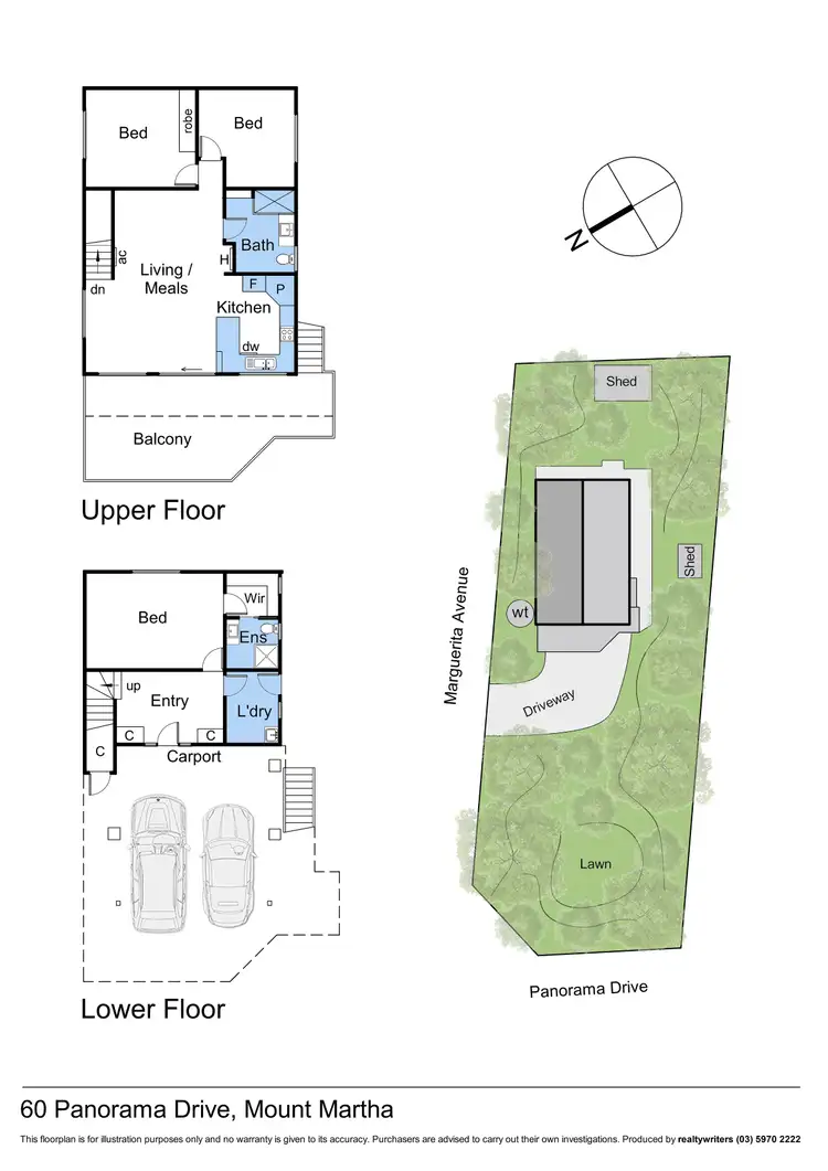 Floorplan of Homely house listing, 60 Panorama Drive, Mount Martha VIC 3934
