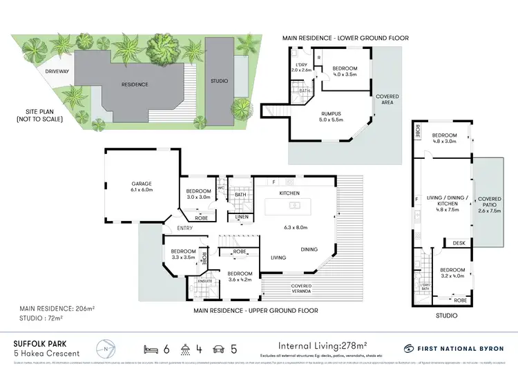 Floorplan of Homely house listing, 5 Hakea Crescent, Suffolk Park NSW 2481