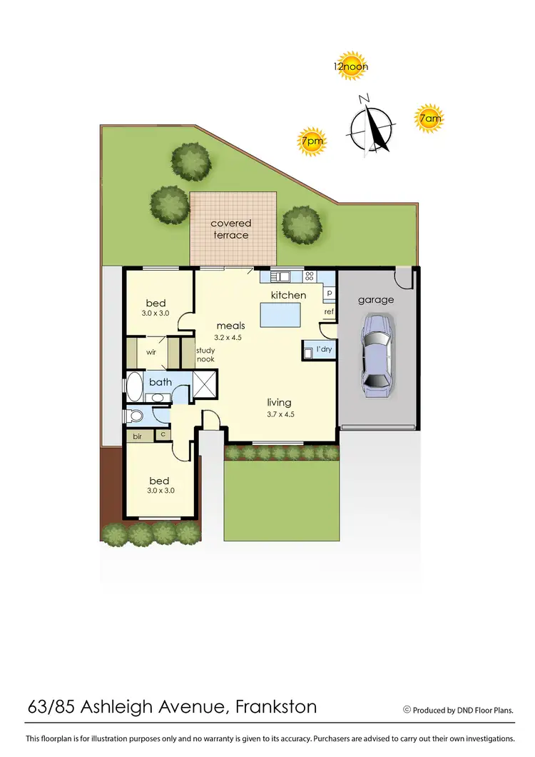 Floorplan of Homely unit listing, 63/85 Ashleigh Avenue, Frankston VIC 3199