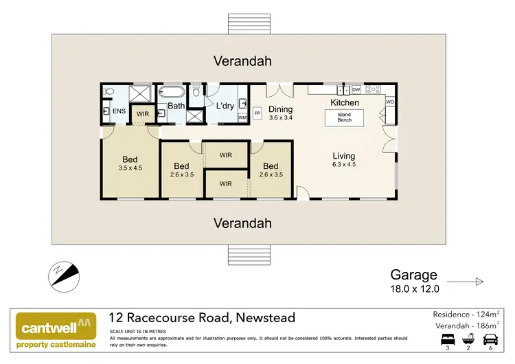 Floorplan of Homely house listing, 12 Racecourse Road, Newstead VIC 3462