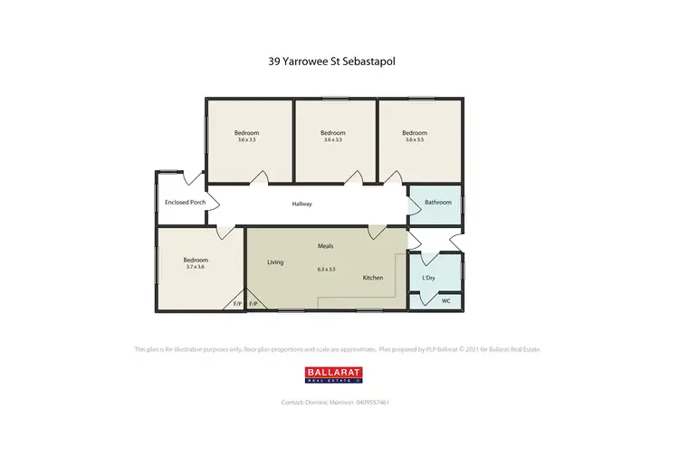 Floorplan of Homely house listing, 39 Yarrowee Street, Sebastopol VIC 3356