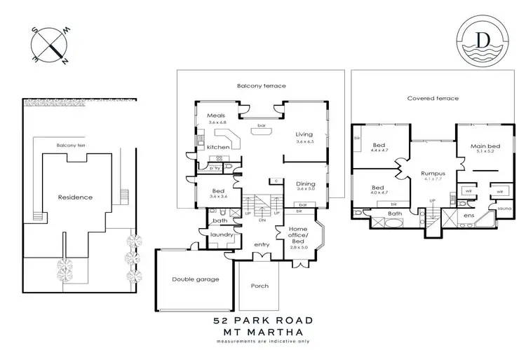 Floorplan of Homely house listing, 52 Park Road, Mount Martha VIC 3934