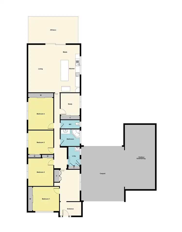 Floorplan of Homely house listing, 6 Rose Street, Stawell VIC 3380