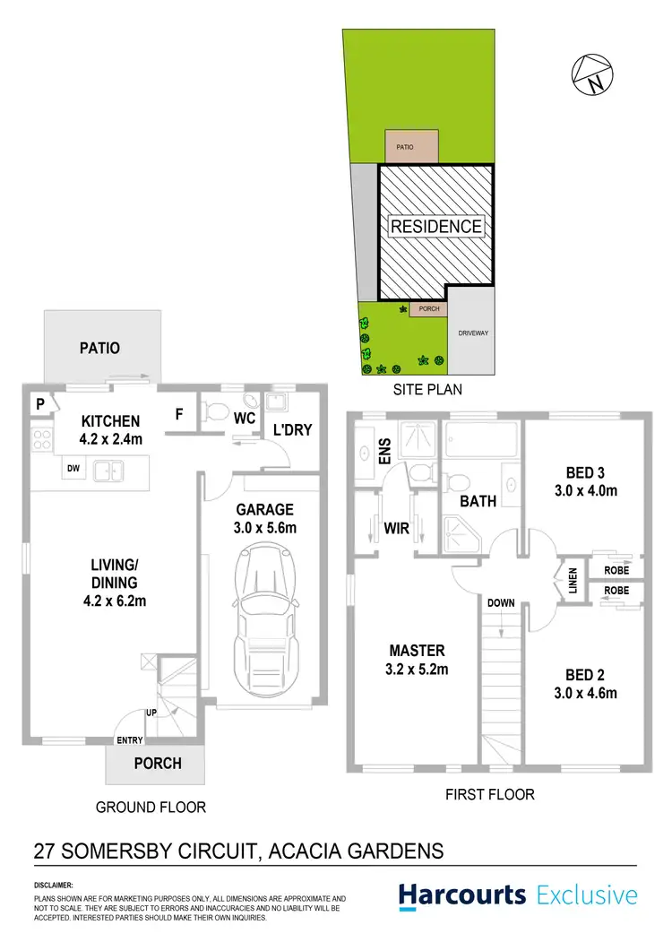 Floorplan of Homely townhouse listing, 27 Somersby Circuit, Acacia Gardens NSW 2763