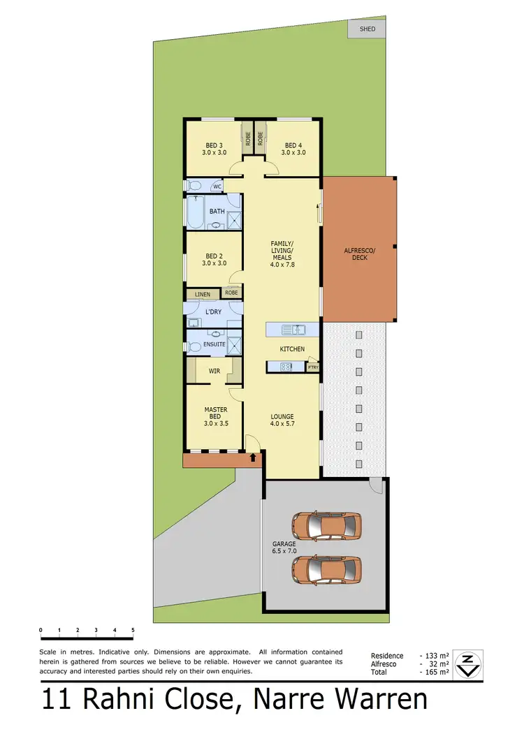 Floorplan of Homely house listing, 11 Rahni Close, Narre Warren VIC 3805