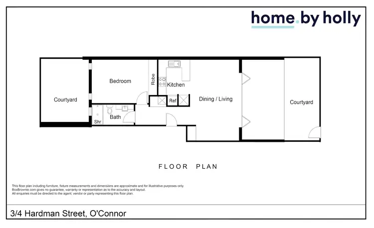 Floorplan of Homely apartment listing, 3/4 Hardman Street, O'connor ACT 2602