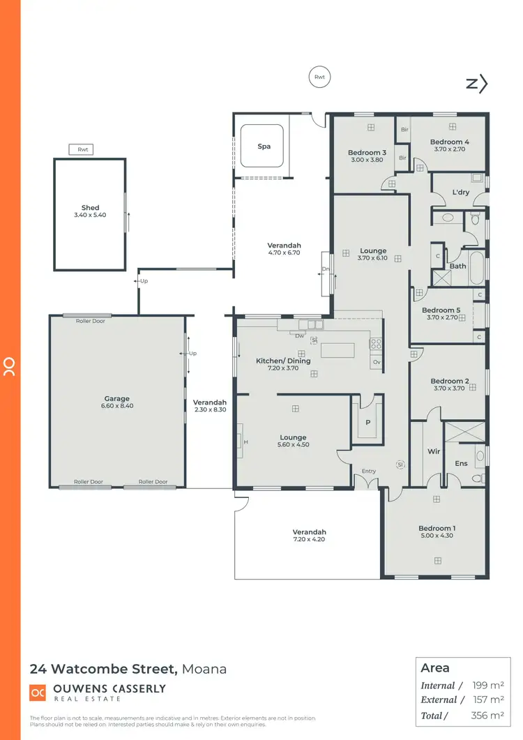 Floorplan of Homely house listing, 24 Watcombe Street, Moana SA 5169