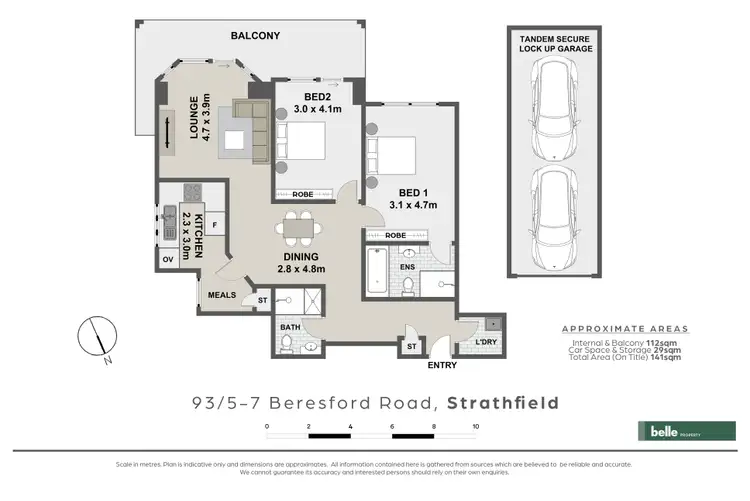 Floorplan of Homely unit listing, 93/5-7 Beresford Road, Strathfield NSW 2135