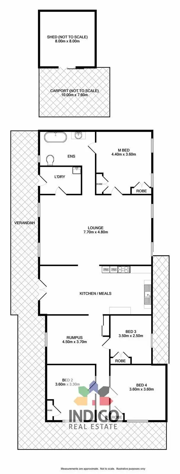 Floorplan of Homely house listing, 1 Collins Road, Stanley VIC 3747