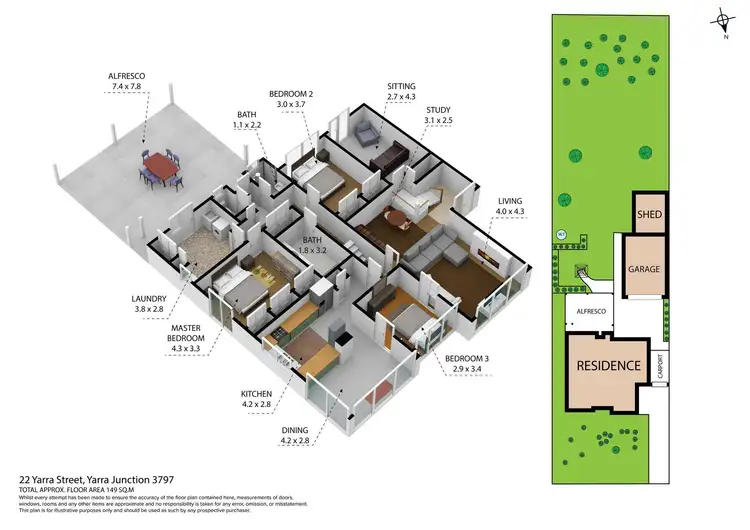 Floorplan of Homely house listing, 22 Yarra Street, Yarra Junction VIC 3797
