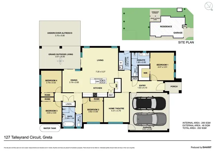 Floorplan of Homely house listing, 127 Talleyrand Circuit, Greta NSW 2334
