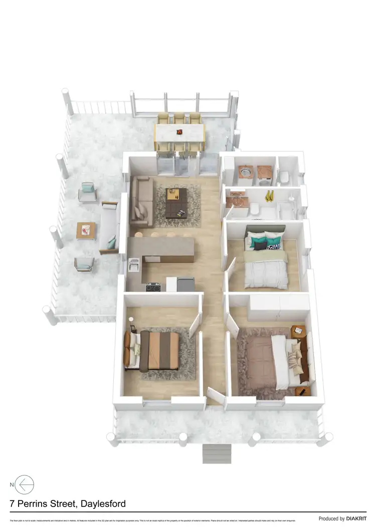 Floorplan of Homely house listing, 7 Perrins Street, Daylesford VIC 3460