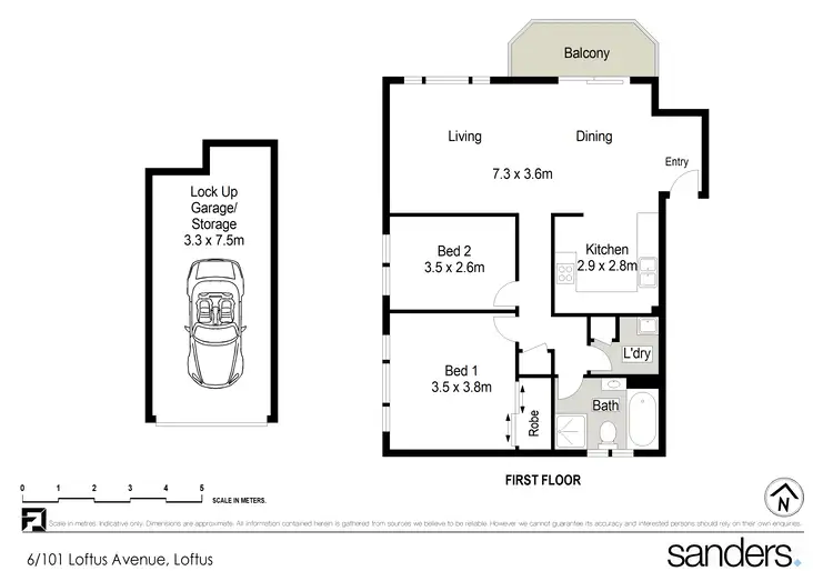 Floorplan of Homely apartment listing, 6/101 Loftus Avenue, Loftus NSW 2232