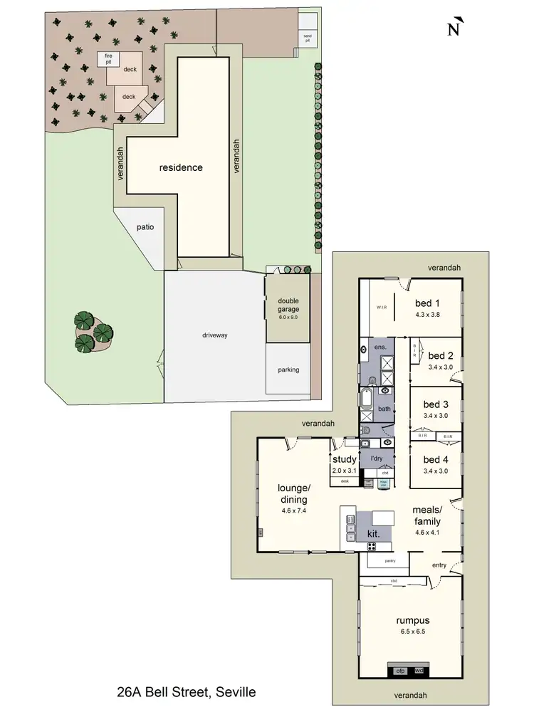 Floorplan of Homely house listing, 26A Bell Street, Seville VIC 3139