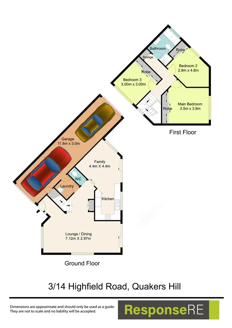 Floorplan of Homely townhouse listing, 3/14 Highfield Road, Quakers Hill NSW 2763