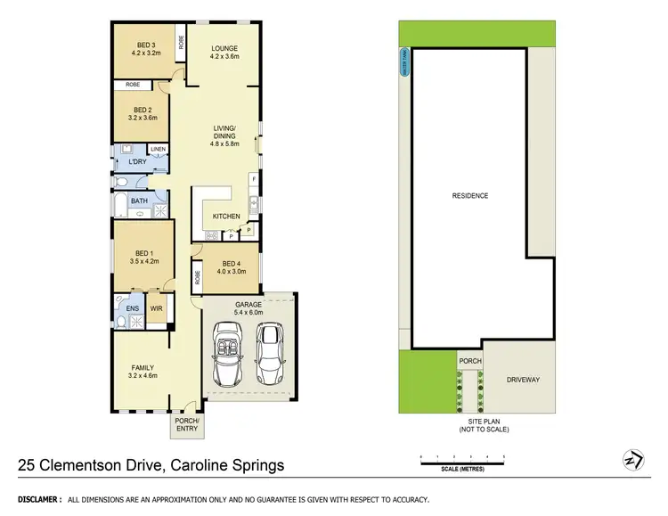 Floorplan of Homely house listing, 25 Clemenston Drive, Caroline Springs VIC 3023