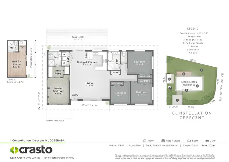 Floorplan of Homely house listing, 1 Constellation Crescent, Mudgeeraba QLD 4213