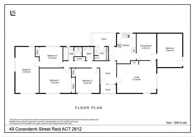 Floorplan of Homely house listing, 49 Coranderrk Street, Reid ACT 2612