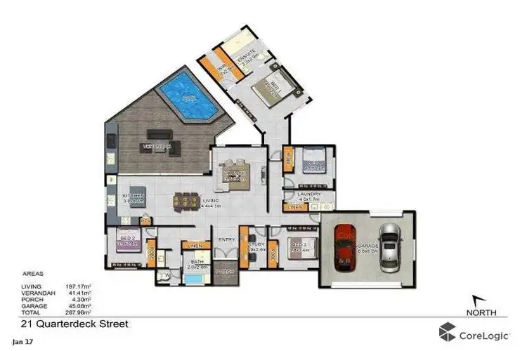 Floorplan of Homely house listing, 21-23 Quarterdeck Street, Trinity Beach QLD 4879