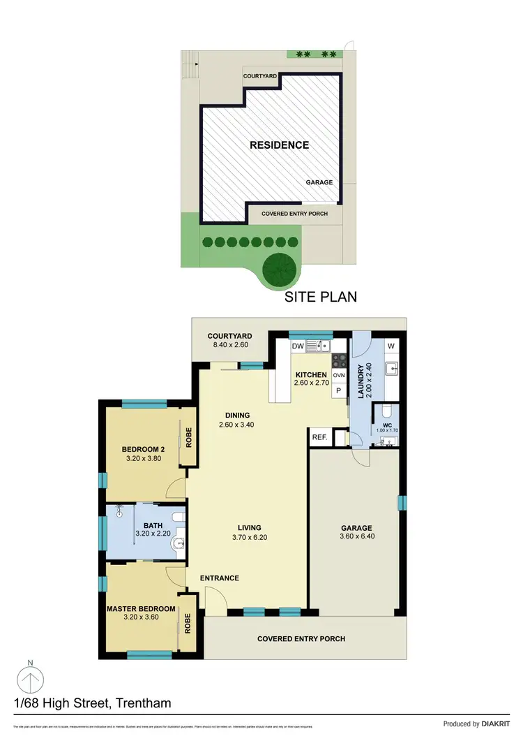 Floorplan of Homely villa listing, 1/68 High Street, Trentham VIC 3458