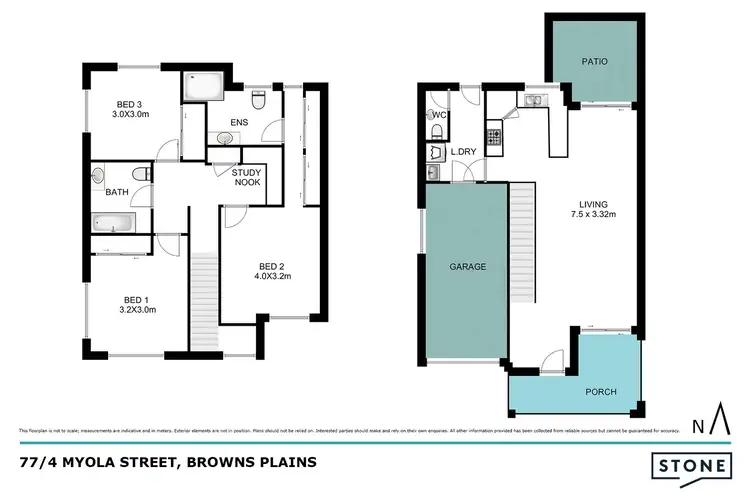 Floorplan of Homely townhouse listing, 77/4 Myola Street, Browns Plains QLD 4118