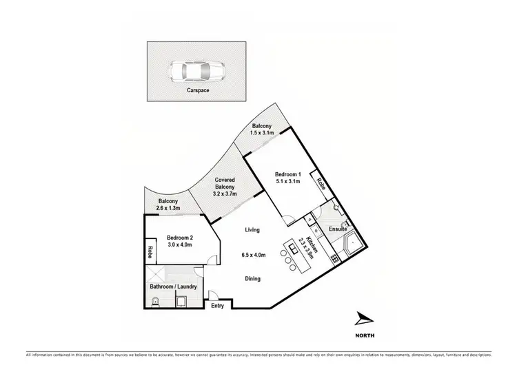 Floorplan of Homely unit listing, 3306/923 David Low Way, Marcoola QLD 4564