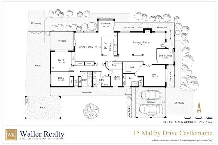 Floorplan of Homely house listing, 15 Maltby Drive, Castlemaine VIC 3450