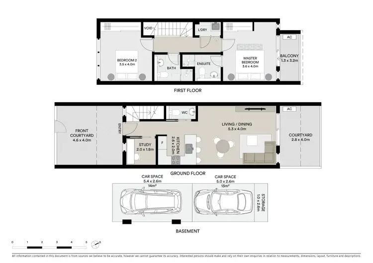 Floorplan of Homely townhouse listing, 13A Garrigarrang Avenue, Kogarah NSW 2217