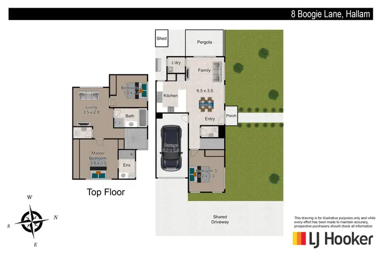 Floorplan of Homely unit listing, 8 Boogie Lane, Hallam VIC 3803