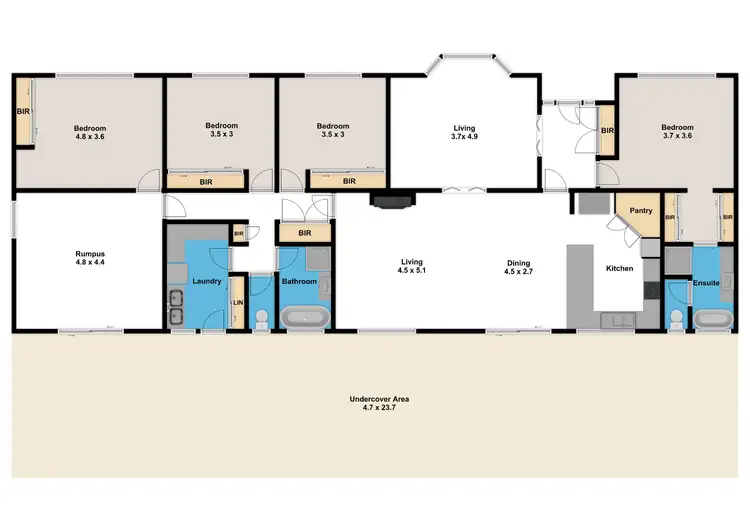 Floorplan of Homely house listing, 134 Rulemount Road, Warragul VIC 3820