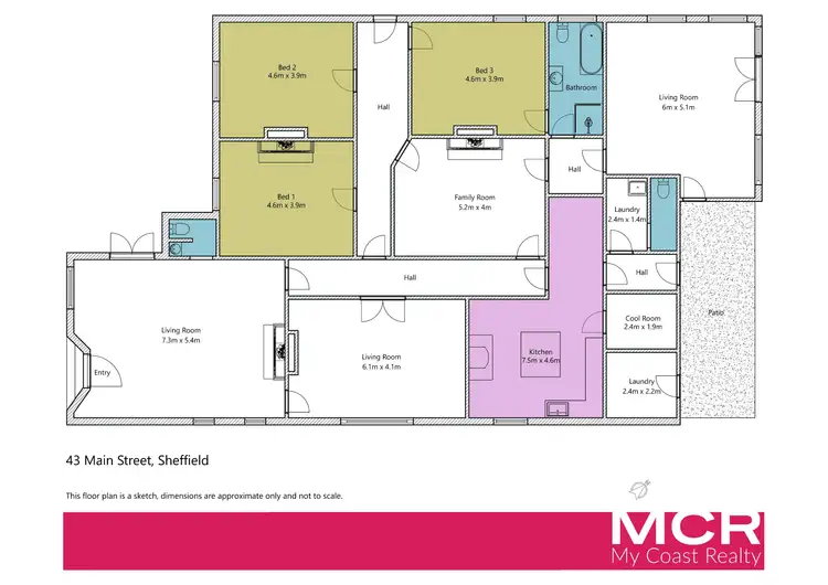 Floorplan of Homely house listing, 43 Main Street, Sheffield TAS 7306