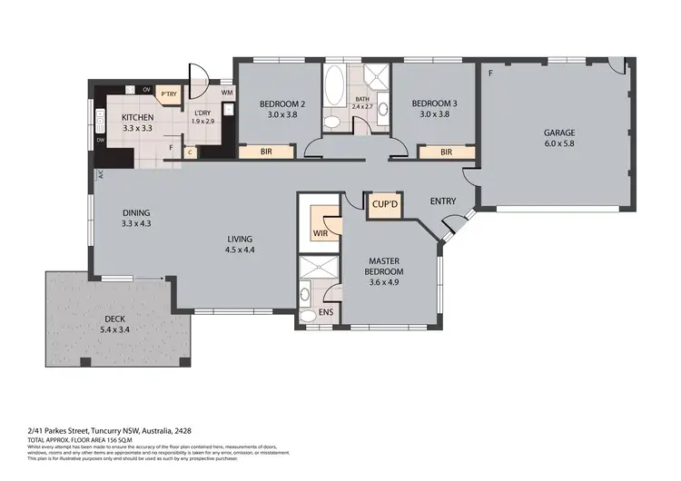 Floorplan of Homely villa listing, 2/41 Parkes Street, Tuncurry NSW 2428