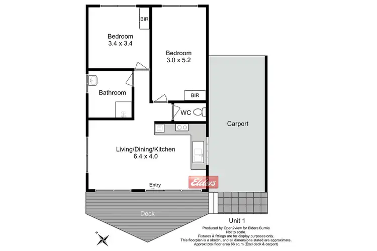 Floorplan of Homely block of units listing, 57-59 Esplanade, Strahan TAS 7468