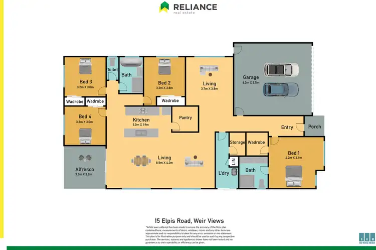 Floorplan of Homely house listing, 15 Elpis Road, Weir Views VIC 3338