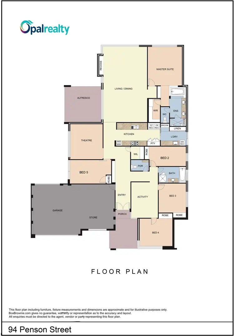 Floorplan of Homely house listing, 94 Penson Street, Singleton WA 6175