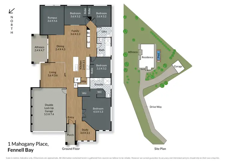 Floorplan of Homely house listing, 1 Mahogany Place, Fennell Bay NSW 2283