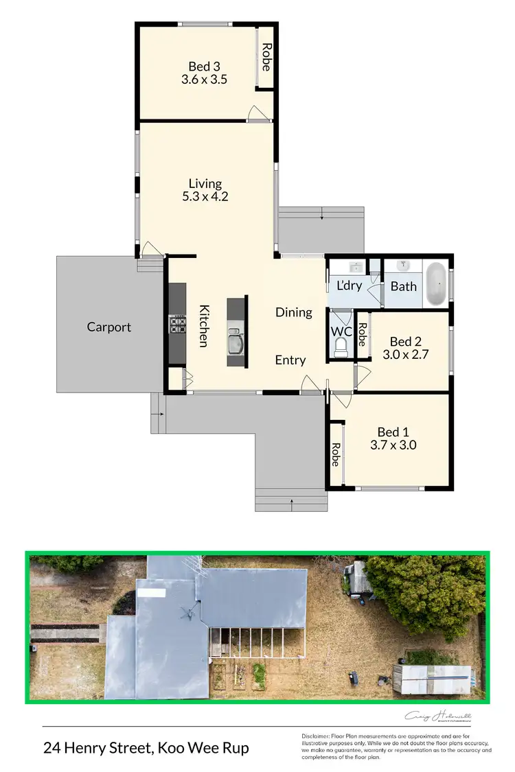 Floorplan of Homely house listing, 24 Henry Street, Koo Wee Rup VIC 3981