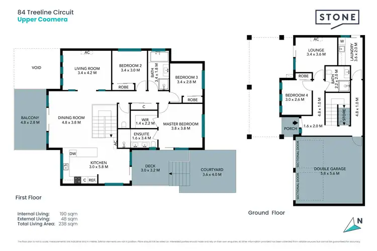 Floorplan of Homely house listing, 84 Treeline Circuit, Upper Coomera QLD 4209