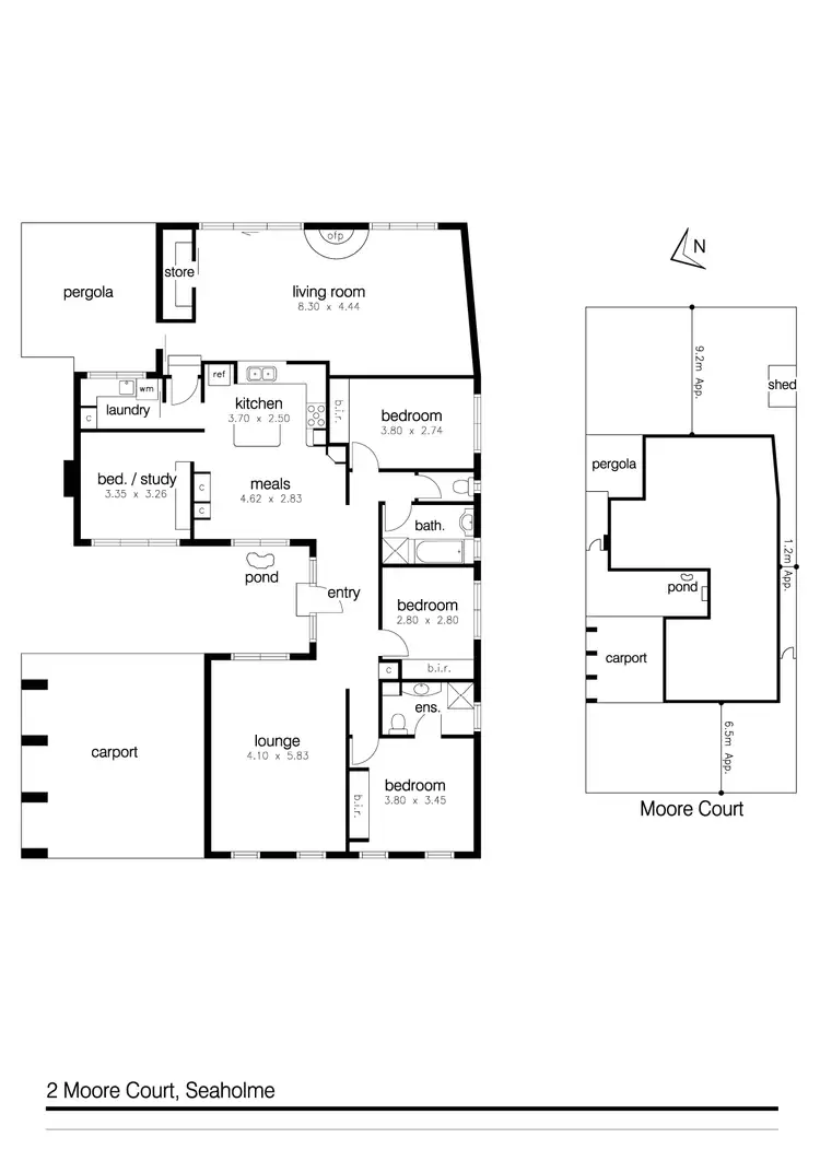 Floorplan of Homely house listing, 2 Moore Court, Seaholme VIC 3018