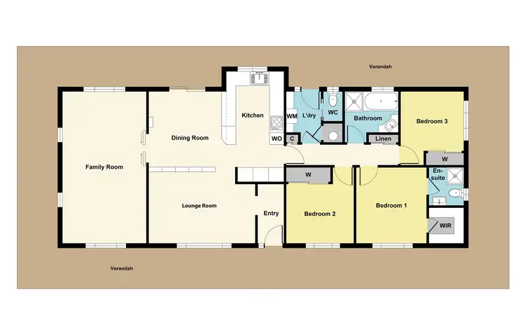 Floorplan of Homely house listing, 26 Hunter Street, Carisbrook VIC 3464