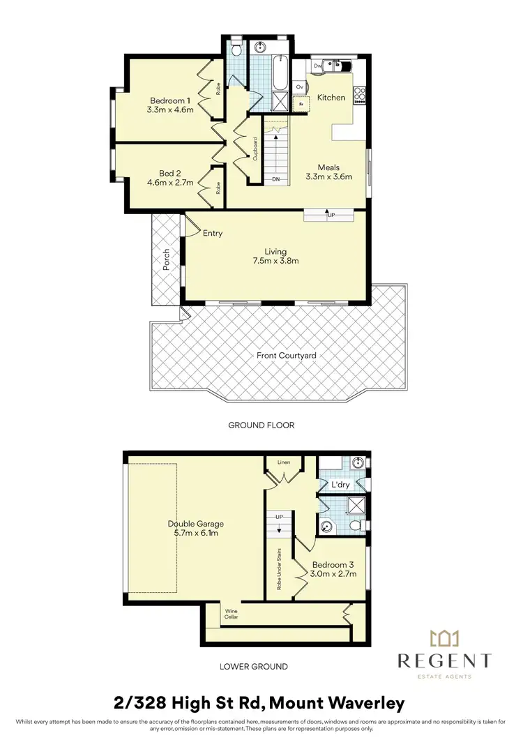 Floorplan of Homely townhouse listing, 2/328-330 High Street Road, Mount Waverley VIC 3149