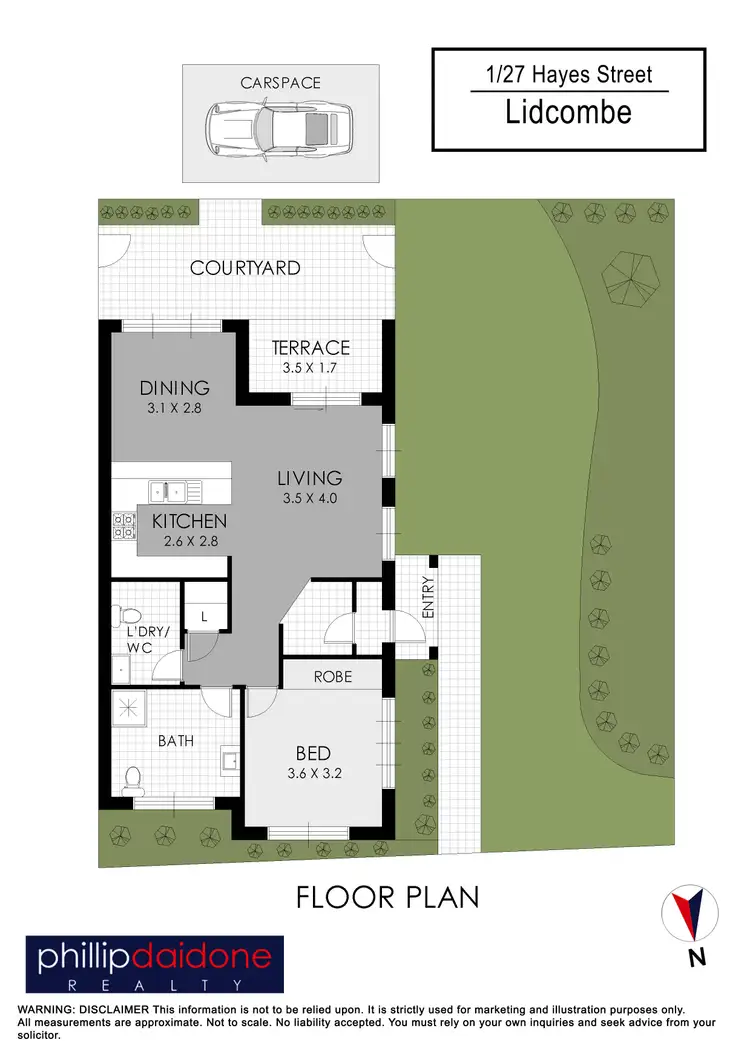 Floorplan of Homely villa listing, 1/29-31 Hayes Street, Lidcombe NSW 2141
