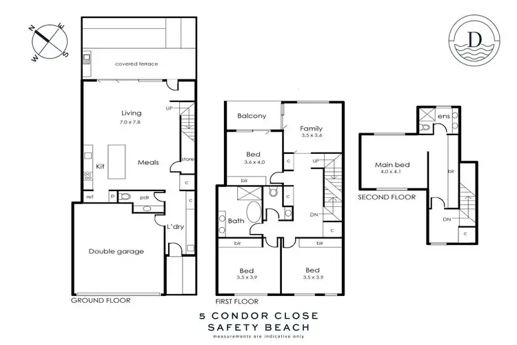Floorplan of Homely townhouse listing, 5 Condor Close, Safety Beach VIC 3936