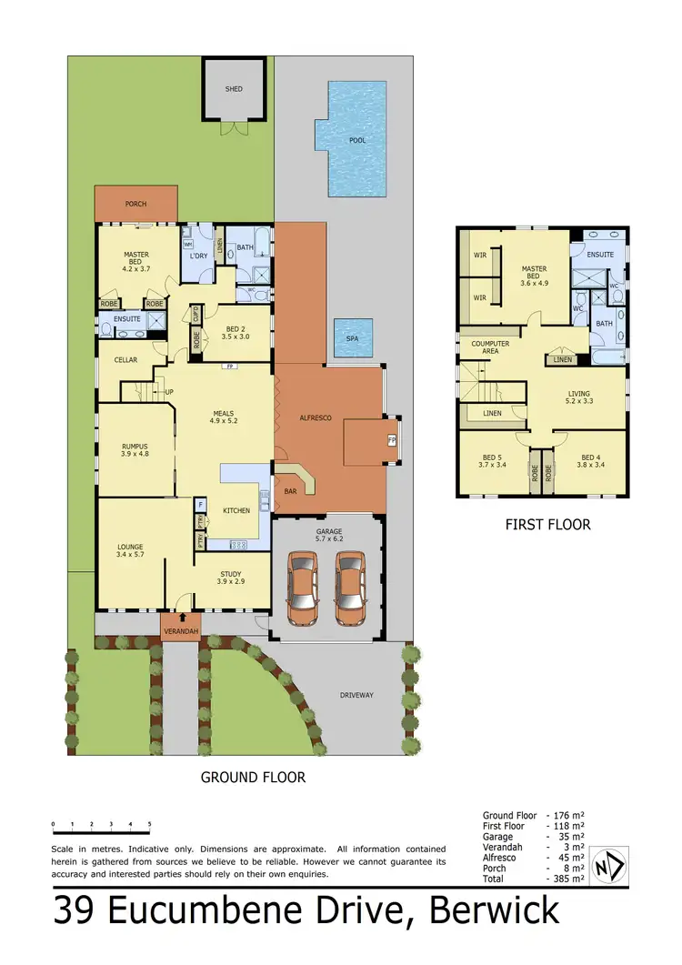 Floorplan of Homely house listing, 39 Eucumbene Drive, Berwick VIC 3806