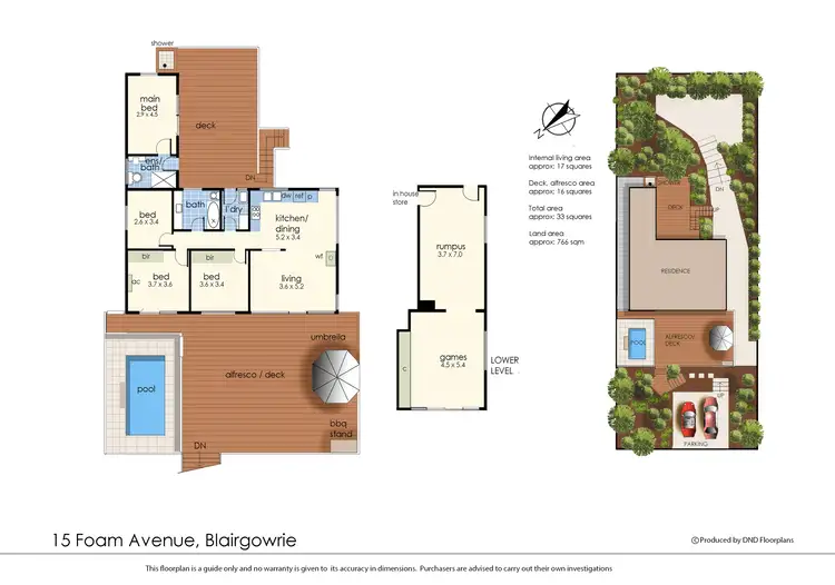 Floorplan of Homely house listing, 15 Foam Avenue, Blairgowrie VIC 3942