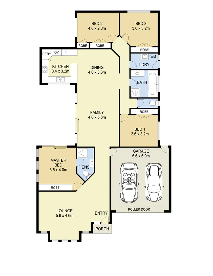 Floorplan of Homely house listing, 1 Waterside Drive, Burnside Heights VIC 3023